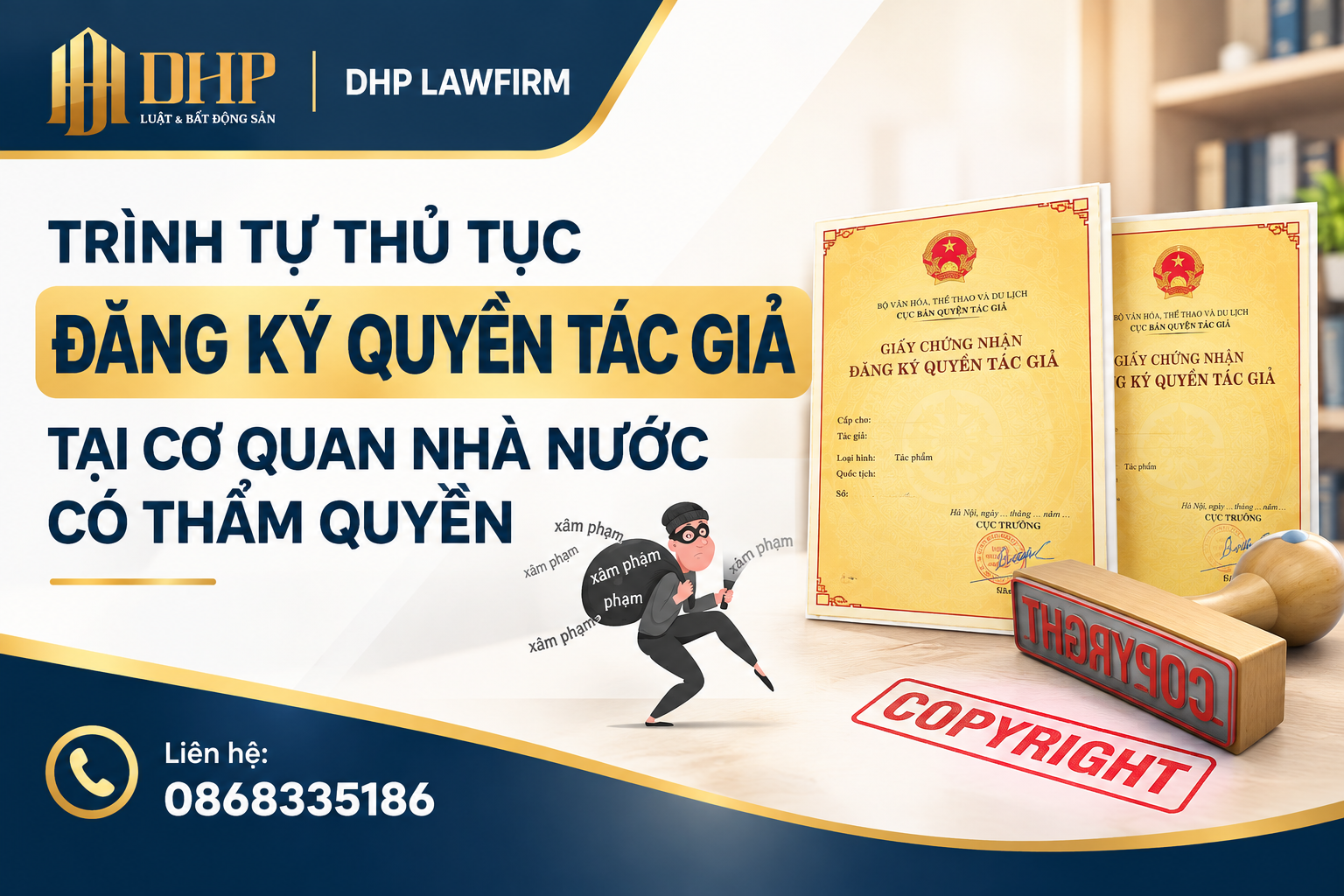 Trình tự thủ tục đăng ký quyền tác giả tại cơ quan nhà nước có thẩm quyền mới nhất 2026