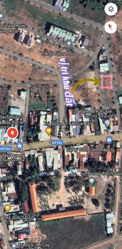 Thanh lý lô đất 460TR 2 mặt tiền gần Đồng Xoài, Bình Phước