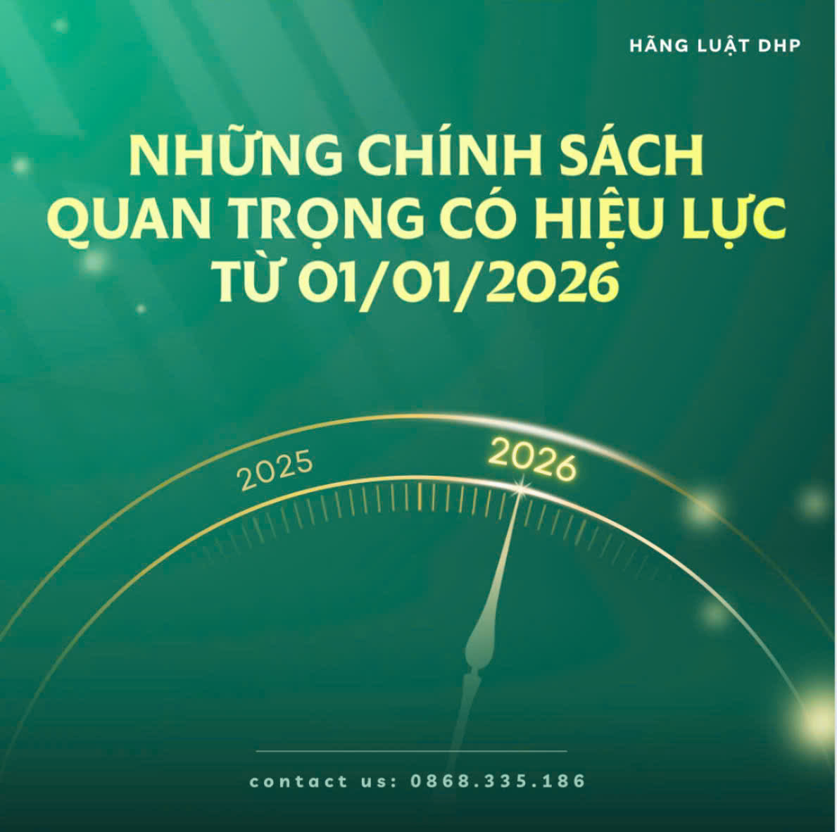 Một số chính sách, quy định pháp luật quan trọng có hiệu lực từ 01/01/2026