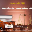 Dịch vụ Luật sư tư vấn giải quyết phân chia tài sản chung sau ly hôn