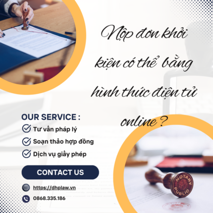 Nộp đơn khởi kiện có thể bằng hình thức điện tử online không