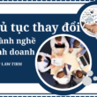 Thủ tục thay đổi ngành nghề kinh doanh