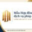 Hợp đồng dịch vụ pháp lý