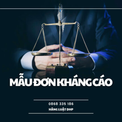 mẫu đơn kháng cáo vụ án dân sự